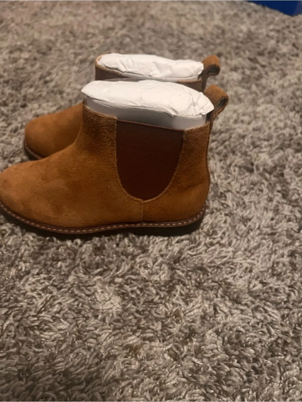 NWOT Janie and Jack Toddler/Tween Tan Suede Chelsea Boots